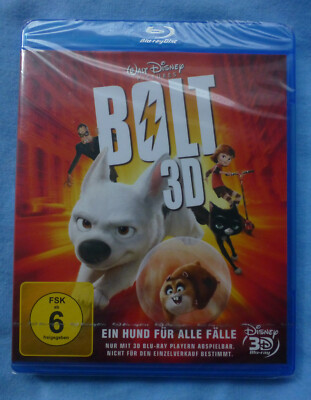 BOLT 3D Blu-ray Neu OVP Walt Disney Animation Hund Familie Spaß Abenteuer selten