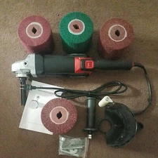 ZFE + AO866USA+ 1400W Metal Burnishing Machine, Electric Polisher