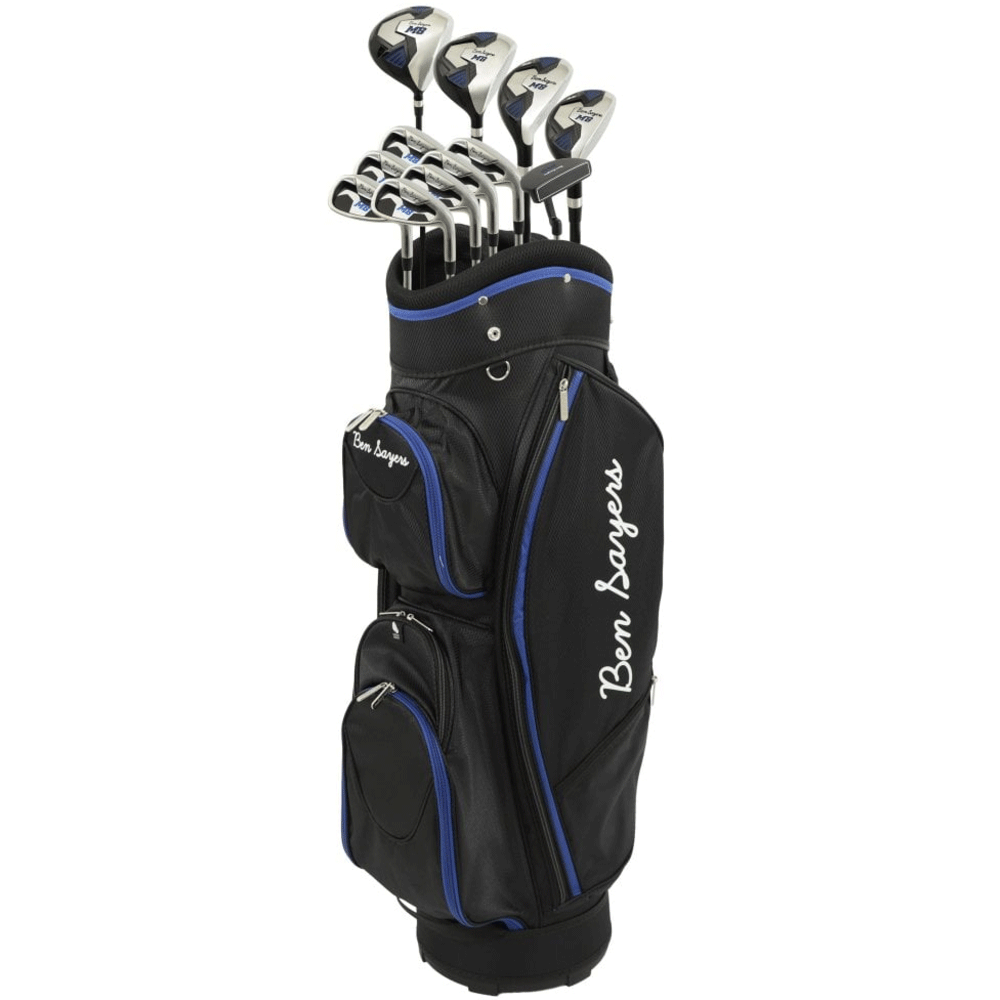 BEN SAYERS 2026 M8 13 PIECE MENS COMPLETE GOLF SET +DELUXE GOLF CART BAG / BLUE