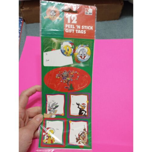 Vintage Paper Magic Group Peel 'N Stick Gift Tags sticker package Looney Tunes