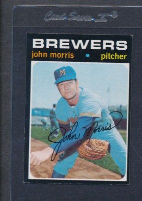1971 Topps #721 John Morris Brewers EX *5391