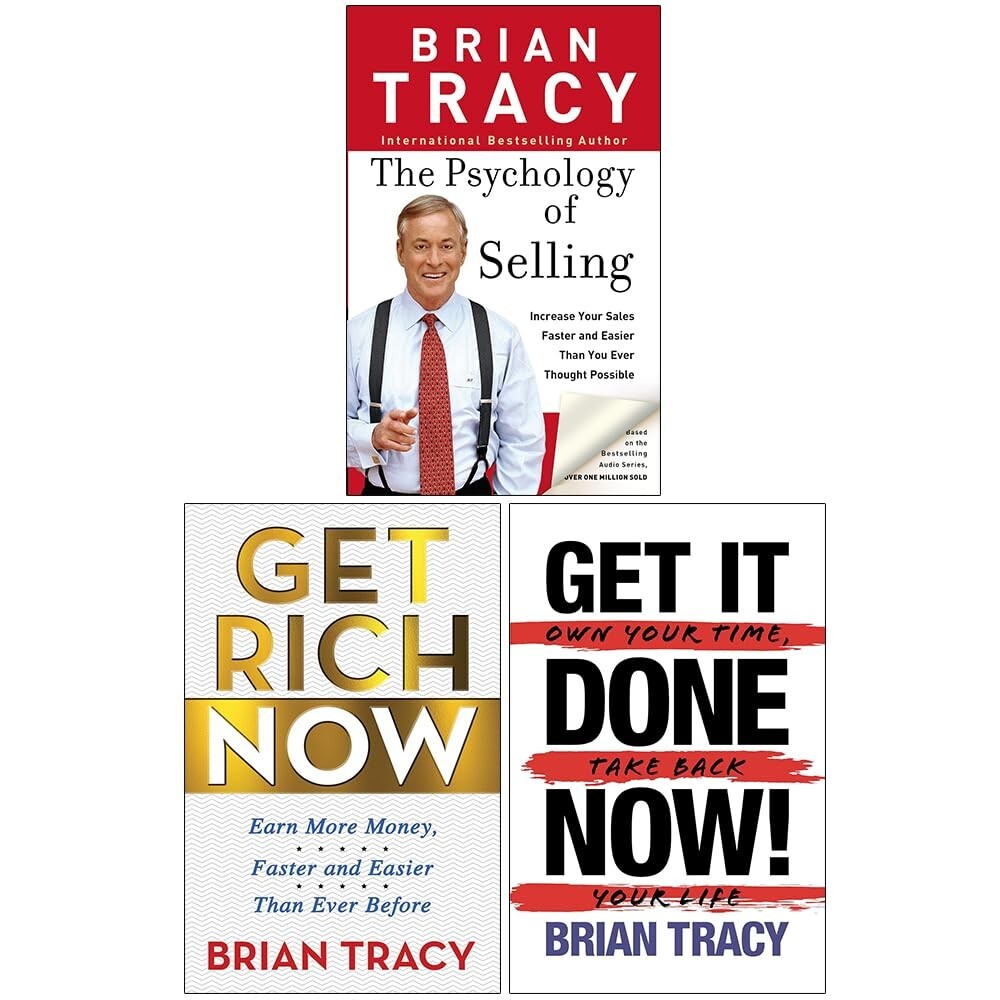 Brian Tracy Collection 3 Books Set Psychology of Selling,Get Rich Now,Get It Don - Image 2