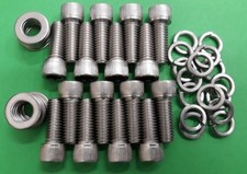 Chevy Chevrolet V8 Exhaust Manifold Header Bolts 3/8 x 1 inch Cap Head Corvette
