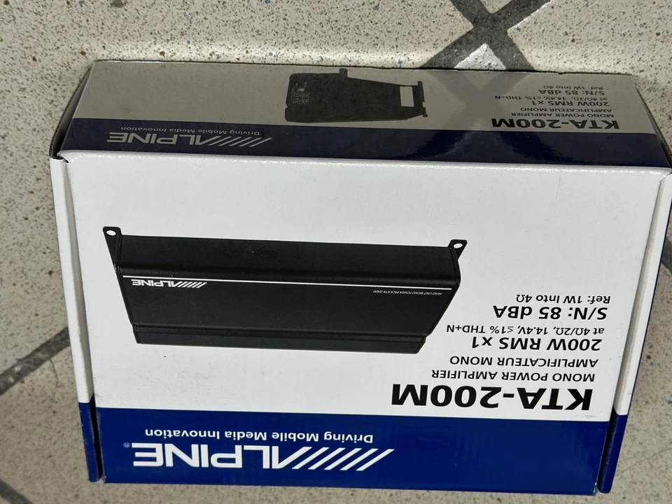 Alpine KTA-200M Amplificatore Power Pack Monofonico con funzione PowerStack - 1 - Immagine 2 di 2