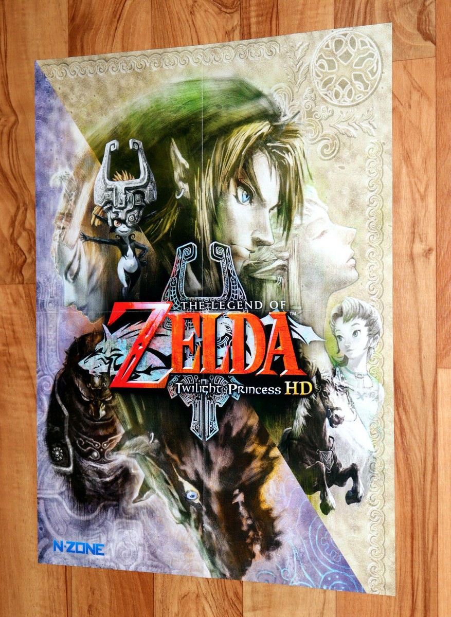 The Legend of Zelda Twilight Princess HD Very Rare Poster 53x40cm