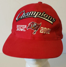 Tampa Bay Buccaneers Logo 7 2002 Super Bowl Champions Red Snapback Hat
