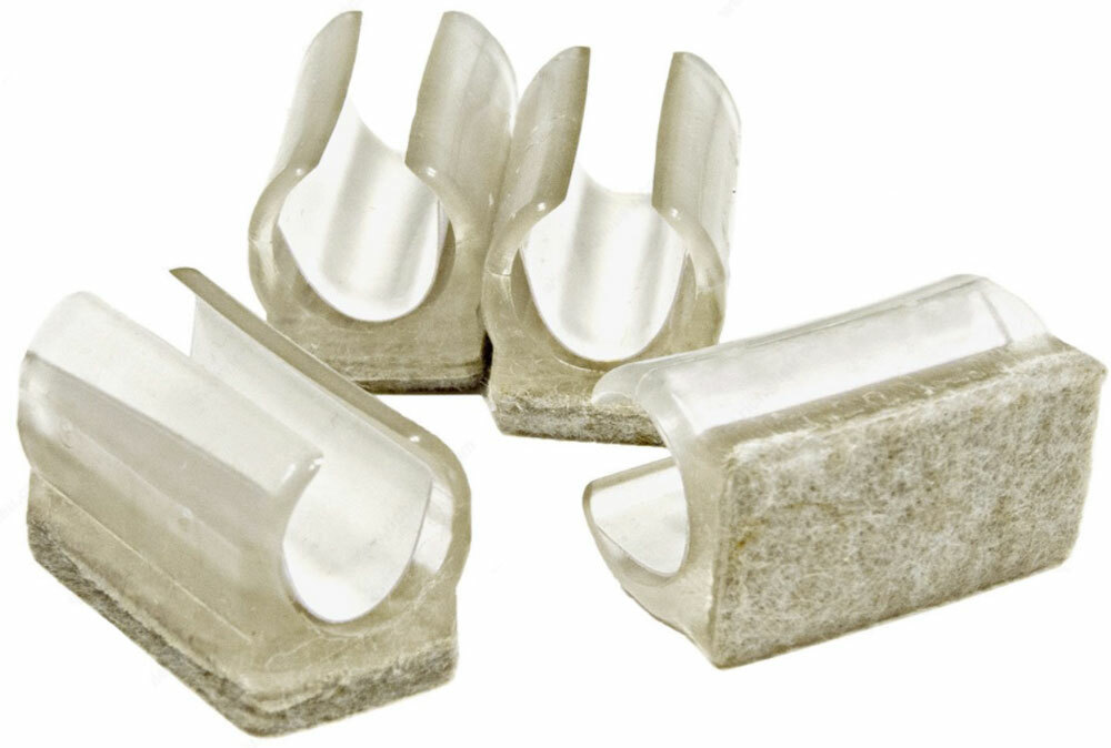 Snap Glide Felt for Rail Furniture Tubular Chair Floor Savers