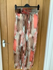 Graffic wide leg multi coloured Trousers M NWT