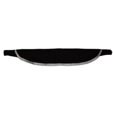Black Curtain Plush Velvet Front Window Visor White Fringes for Iveco trucks