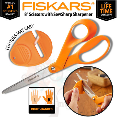 Fiskars 8'' Shears & Scissors Sharpener, Genuine, Dressmakers, Sewing, Fabric
