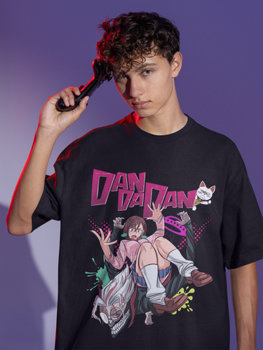 Dandadan Okarun T-Shirt Okarun Momo Ayase Kawai Best Anime Cute Girl Waifu Shirt - Bild 4 von 5