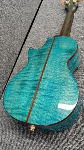 Enya EUC-FLOWER Concert Ukulele Flower of Inlay Blue - Picture 11 of 12