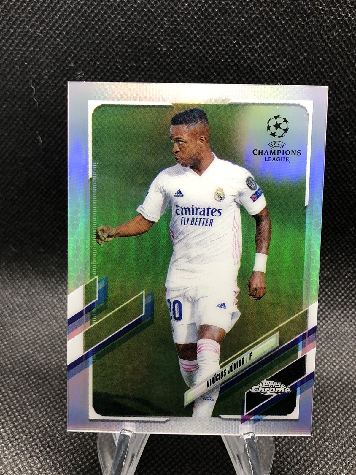 Vinicius Junior 2020-21 Topps Chrome UEFA Champions League 89 Refractor Madrid