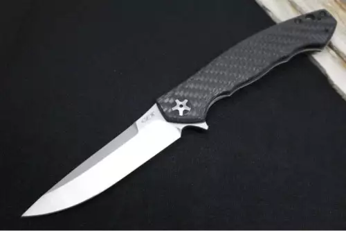 Zero Tolerance 0452CF Sinkevich Titanium Flipper - Carbon Fiber