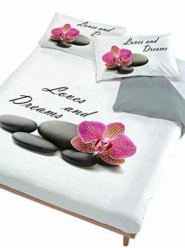 Digital CP-DIG-706-1PM Parure Copripiumino, 100% Cotone, 706 Love and (s5l)