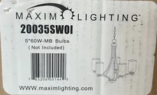 Maxim Lighting 5-Light Chandelier Oil Rubbed Bronze 20035SWOI