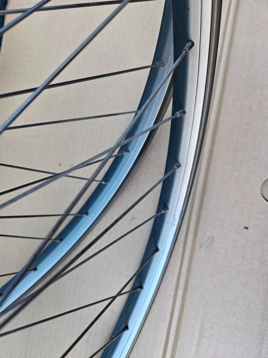 Vintage 26 Inch 36h Araya RX-7 26x1.50 Mountain Bike Wheelset Blue