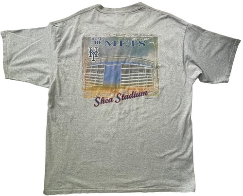 Vintage Shea Stadion Shirt Herren 2X-Large 40th Anniversary grau MLBP Grafik - Bild 4 von 13