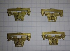 4 gruppi in fusione ottone per carri FS con balestra 602/2 e boccole Tr 252