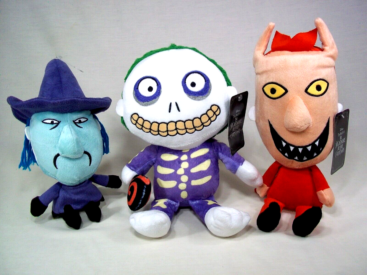 Disney Nightmare Before Christmas Lock Shock Barrel Plush Oogie