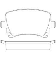 Plaquette De Frein Arrière VW Touran 2.0 TDI – ALPHA BRAKE, Référence 1K0 698 451