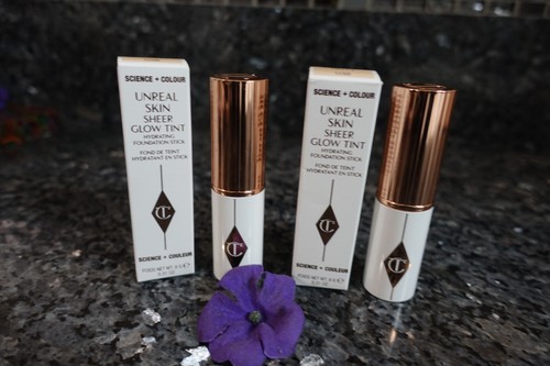 Charlotte Tilbury unreal skin sheer glow tint foundation stick new in box select - Picture 2 of 6