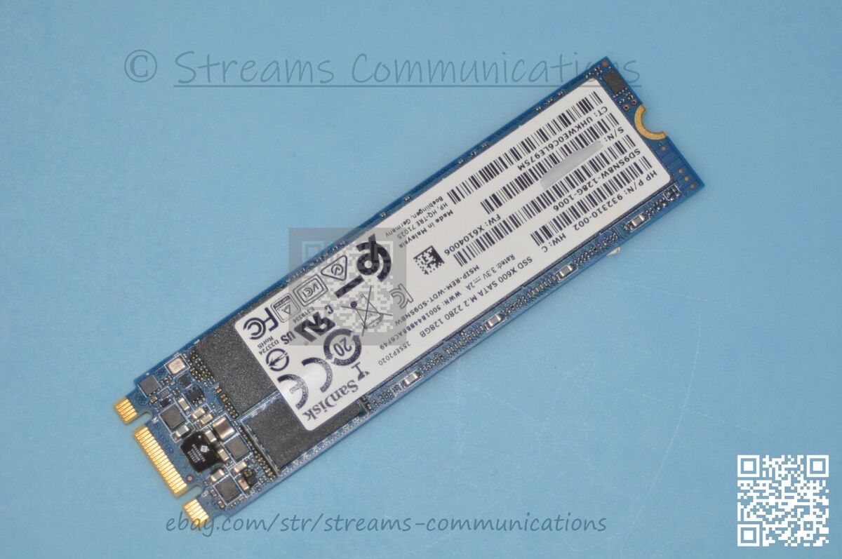 SanDisk X600 M.2 2280 128GB Laptop NVMe SSD Drive 932310-001
