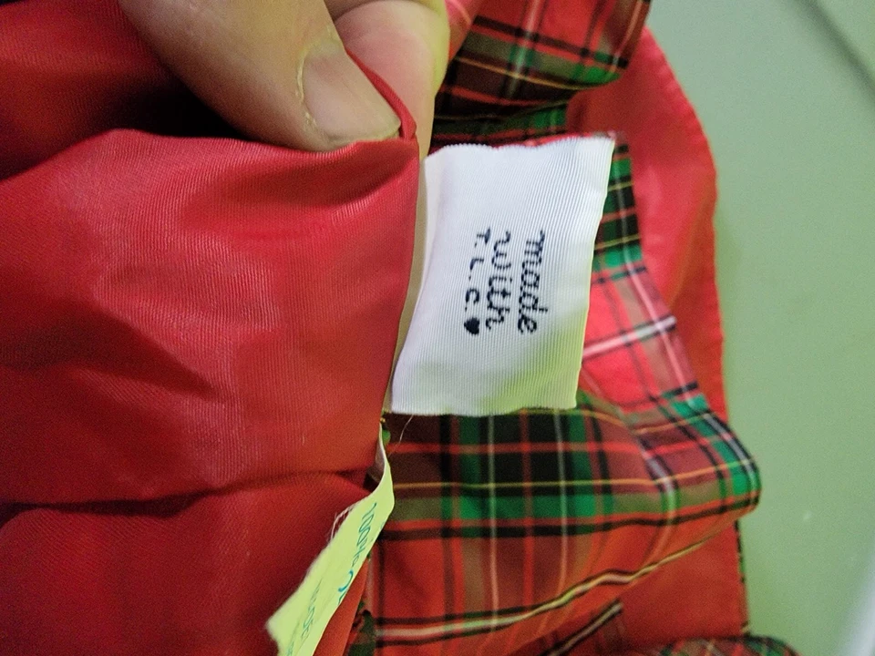 Hartstrings Red Plaid Skirt 100% Polyester Vtg Size 6 - Image 3 of 4