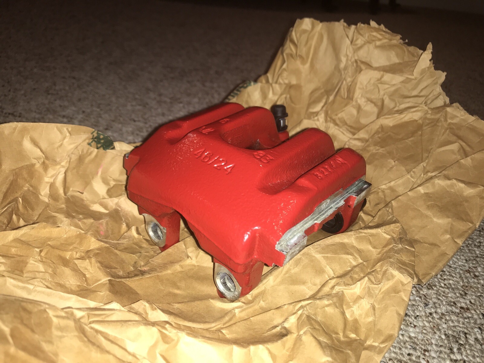 BMW M3 Brake Caliper Left Rear Red 34217845137 New OEM | eBay