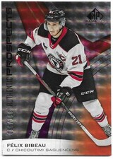 2019-20 UD Upper Deck CHL Sp Game Used FELIX BIBEAU #60 Orange 088/199