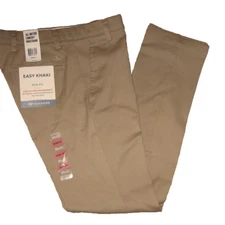 Mens Dockers Pants 30x32 Timberwolf Easy Khaki  Slim Fit Flat Front  New