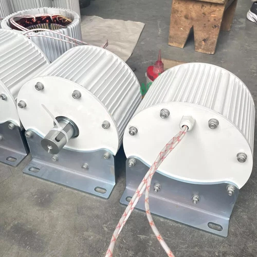 3000W 48V 220V 380V 3-Phase Permanent Magnet Wind Generator Gearless Alternator - Foto 20 di 22