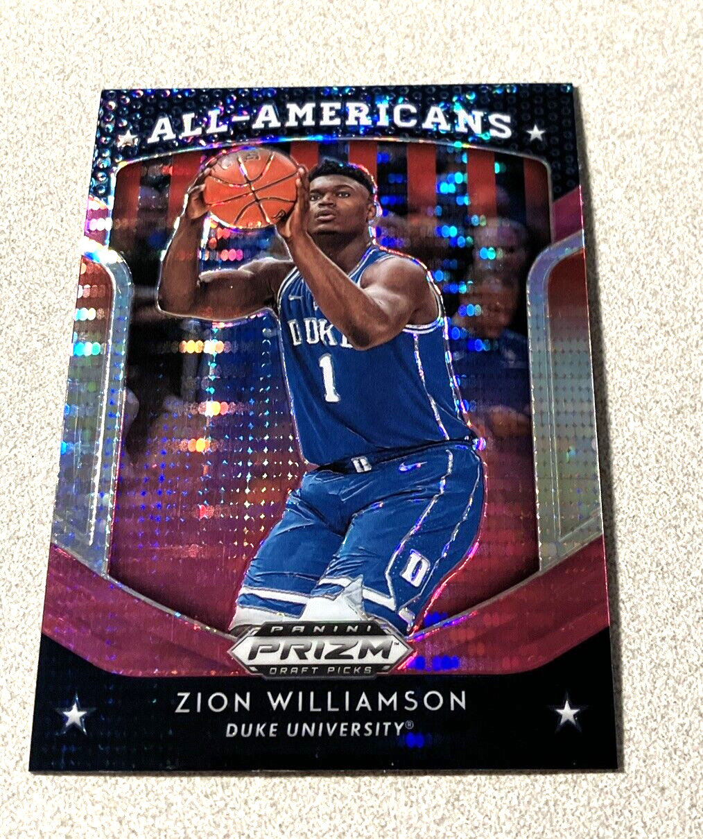 2019 Panini Prizm Draft All-Americans RC Pink Pulsar Prizm #100 Zion Williamson