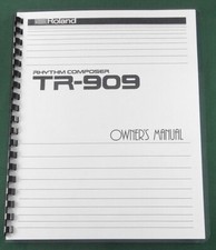 Roland TR-909 Manuale d'uso: Pettine rilegato con cover protettive!