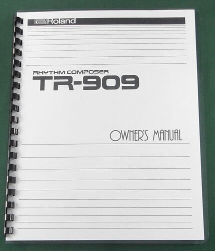 Roland TR-909 Owner's Manual: Comb Bound with Protective Covers! - Afbeelding 1 van 1