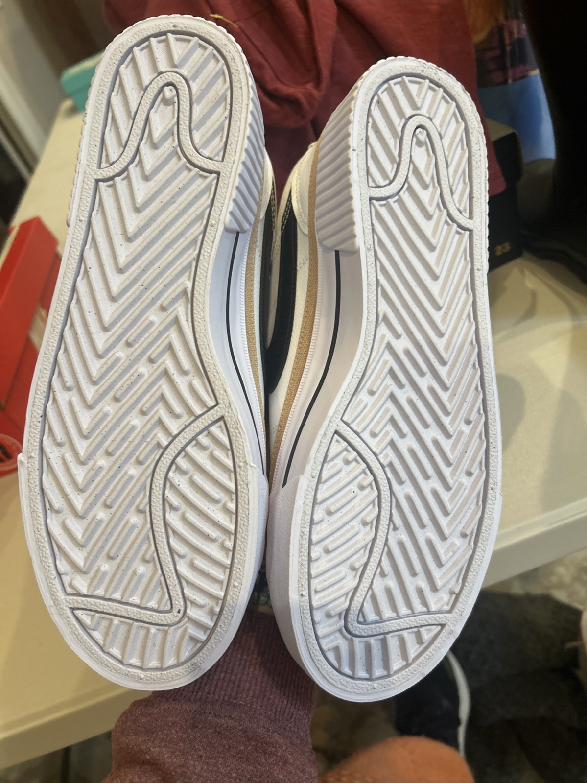 Nike Women’s Size 10 Court Legacy Lift Platform White Black Gold DM7590100 thumbnail 6