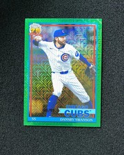 2026 Topps Series 1 1991 Chrome Green Mojo #91C-7 Dansby Swanson 86/99 QI95