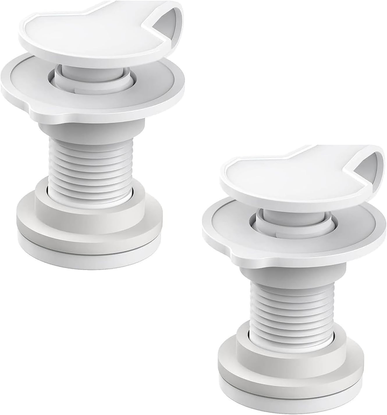 Drain Plug Set &ndash; Triple Snap, Replaceable Cover, Fits Rubb