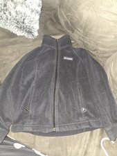 Columbia Fleece Zip Up Jacket Kids Youth Small 8 Black