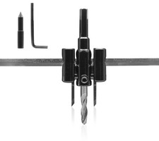 Aracombie Adjustable Hole Saw for Wood, 1-3/16 Inch - 12 inch, Black 