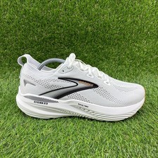 Brooks Glycerin GTS 22 Shoes Womens Size 11 Running Sneakers White Grey Black