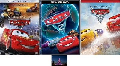 Disney Pixar Cars Trilogy Cars 1 One 2 Two 3 Three 3 DVD Set New