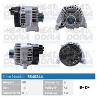 Meat & Doria Lichtmaschine Generator Lima 5540344 14V FüR Ford KA RU8 Fiat Panda