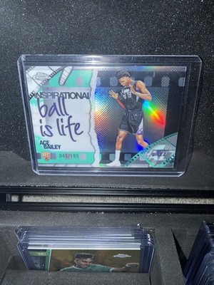 2025-26 Topps Ace Bailey Inspiration ball is life  /199 RC