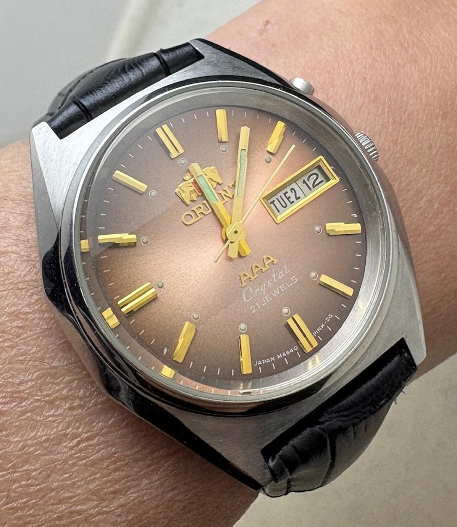 Orient Crystal Three Ace Automatic Watch 37mm Vin… - image 1