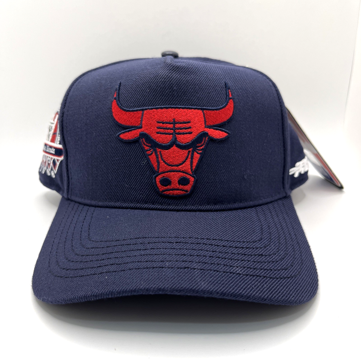 Chicago Bulls Pro Standard Hat Snapback Navy With Red Logo Cap One 