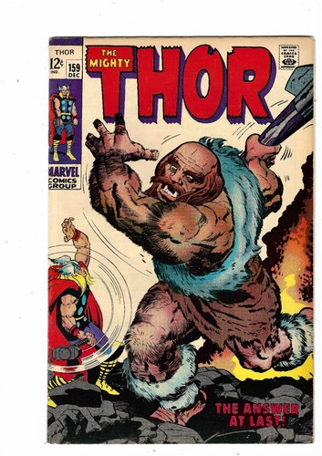 Thor #159 1968 Marvel Comics VF/NM 9.0 Balder The Brave 1st Odin App Stan Lee