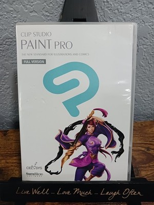 Clip Studio Paint Pro Full Version CD (Smith Micro/Celsys) No Serial Number 