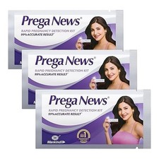 Prega News Test Kit  One Step Urine Hcg Pregnancy Test Kit Device  Pack of 3