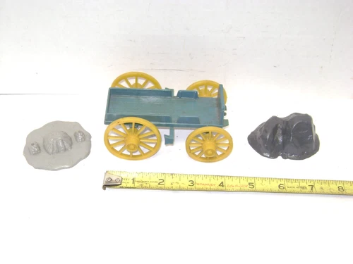 Vintage Marx Western Town Play Set  Buckboard Wagon & 2 Pieces-Parts